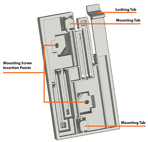 SonicWALL - SonicWave 641 - Parte inferior del soporte de montaje Parte inferior del soporte de montaje