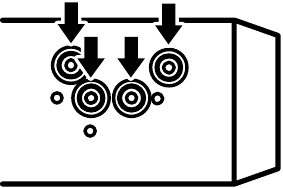 Pioneer - MVH-MS510BT - Installation not Using the Mounting Sleeve - Step 1 Installation not Using the Mounting Sleeve - Step 1