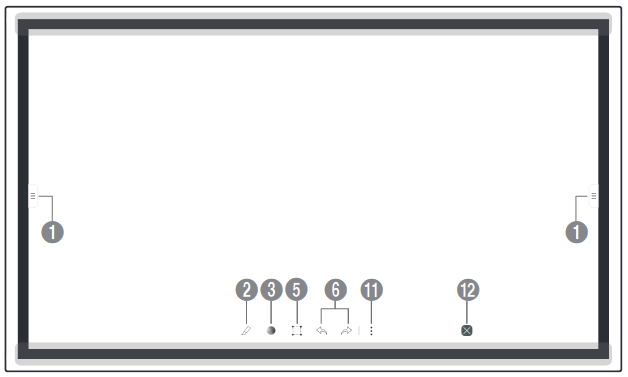 Samsung - Flip WM75A - Ekran elementlari - CHO'TKA REJIMI (BRUSH MODE) Ekran elementlari - CHO'TKA REJIMI (BRUSH MODE)
