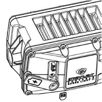StreamLight - PORTABLE SCENE LIGHT II - CAPACITĂȚILE BATERIEI ȘI TRANSPORTUL - Pasul 1 - Scoateți capacul impermeabil CAPACITĂȚILE BATERIEI ȘI TRANSPORTUL - Pasul 1 - Scoateți capacul impermeabil