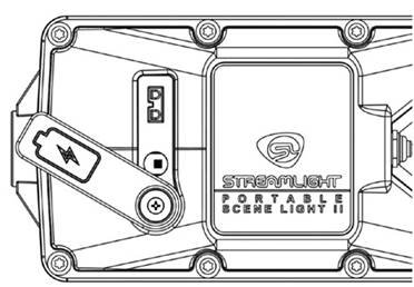 StreamLight - PORTABLE SCENE LIGHT II - CAPACITĂȚILE BATERIEI ȘI TRANSPORTUL - Pasul 2 - Introduceți un pix în orificiul comutatorului CAPACITĂȚILE BATERIEI ȘI TRANSPORTUL - Pasul 2 - Introduceți un pix în orificiul comutatorului