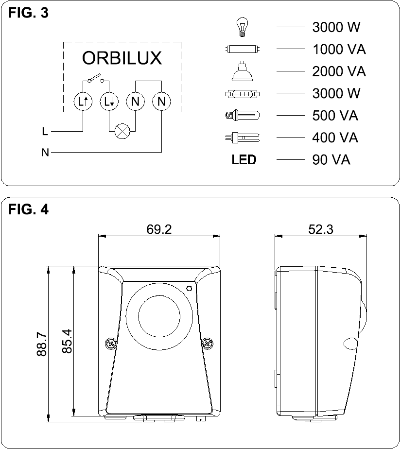 ORBIS - ORBILUX - Specyfikacje Specs