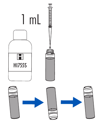 HANNA instruments - HI755 - Procedura pomiarowa - Krok 4 Procedura pomiarowa - Krok 4