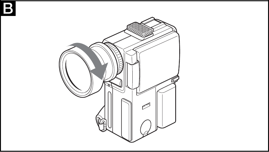 Sony - VCL-0630 S - Laajakulmalisäkkeen kiinnittäminen Laajakulmalisäkkeen kiinnittäminen