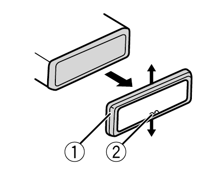 Pioneer - MVH-S322BT - Removing the unit - Step 1 Removing the unit - Step 1