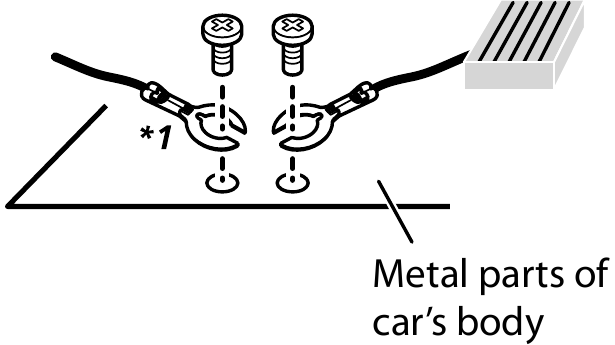 Pioneer - MVH-S322BT - Two devices connected to the car separately (ground wires) Two devices connected to the car separately (ground wires)