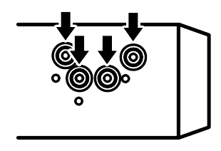Pioneer - MVH-S322BT - When not using the supplied mounting sleeve - Step 1 When not using the supplied mounting sleeve - Step 1