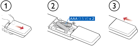 PHILIPS - 5766 Series - Asenna paristot Asenna paristot