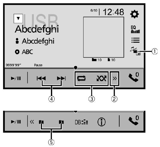 Pioneer - AVH-Z7200DAB - Audio operation Audio operation