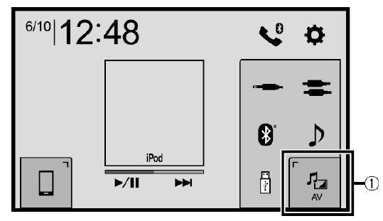 Pioneer - AVH-Z7200DAB - Selecting the source - Step 1 Selecting the source - Step 1