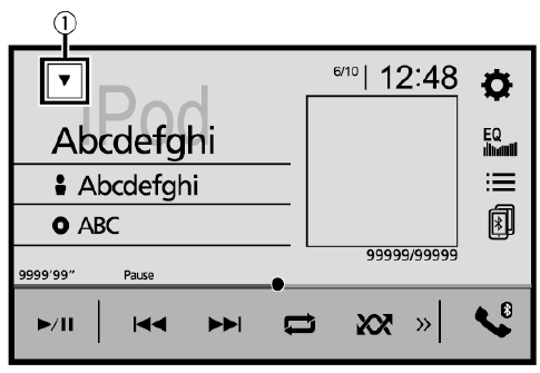 Pioneer - AVH-Z7200DAB - Selecting the source - Step 2 Selecting the source - Step 2