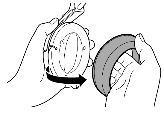 Sony - MDR-RF855RK - Құлақ жастықшаларын ауыстыру - 1-қадам Құлақ жастықшаларын ауыстыру - 1-қадам