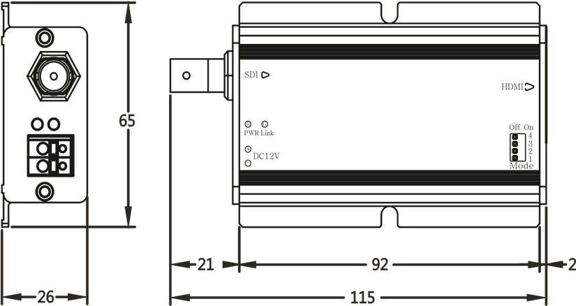 Eneo - HDA-2002EC - ΔΙΑΣΤΑΣΗ ΔΙΑΣΤΑΣΗ