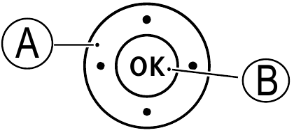 Doro - 730X - Navigacijos klavišai Navigation keys