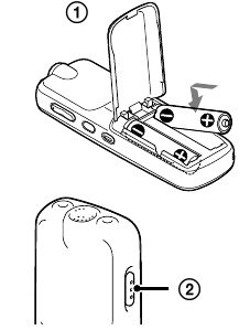 Sony - ICD-BX140 - Options - Power on Opsionet - Ndizeni