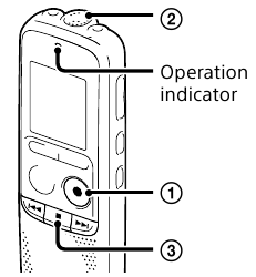 Sony - ICD-BX140 - Options - Record Opsionet - Regjistro
