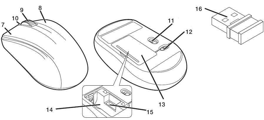 Elecom - TK-FDM106 - Mouse Ratón