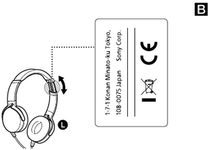 Sony - MDR-XB550AP - Kako koristiti - Korak 2 Kako koristiti - Korak 2