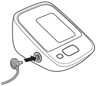 Omron - HEM-7121 - Monitoriaus naudojimas - Rankos manžetės uždėjimas - 1 žingsnis Monitoriaus naudojimas - Rankos manžetės uždėjimas - 1 žingsnis
