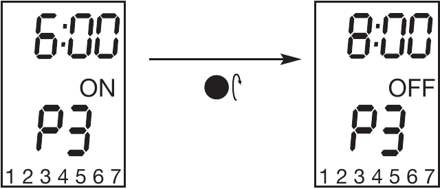 hager - EG072 - Бағдарламаны өзгерту - 1-қадам Бағдарламаны өзгерту - 1-қадам