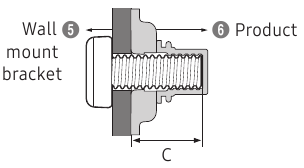 Samsung - QB43R - Specifiche del kit di montaggio a parete Specifiche del kit di montaggio a parete
