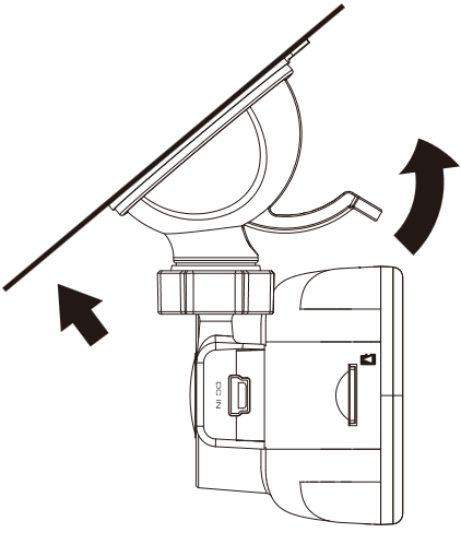 Kenwood - DRV-A501W - Fixe o Suporte ao Para-brisas Fixe o Suporte ao Para-brisas