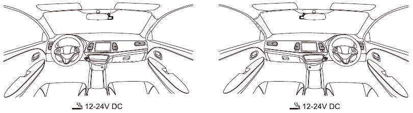 Kenwood - DRV-A501W - Ligue à Tomada de Energia do Carro Ligue à Tomada de Energia do Carro
