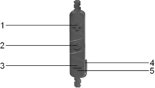 Trevi - HMP 1218 BT - Descripción general de los auriculares - Controles Descripción general de los auriculares - Controles