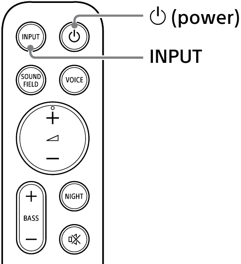 Sony - HT-S400 - System drahtlos verbinden - Fernbedienung System drahtlos verbinden - Fernbedienung