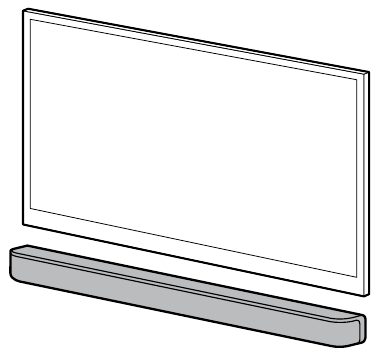 Sony - HT-S400 - Wandmontage des Barlautsprechers – Beispiel 1 Wandmontage des Barlautsprechers – Beispiel 1