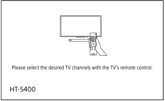Sony - HT-S400 - Die folgende Meldung wird angezeigt. - Beispiel 2 Die folgende Meldung wird angezeigt. - Beispiel 2