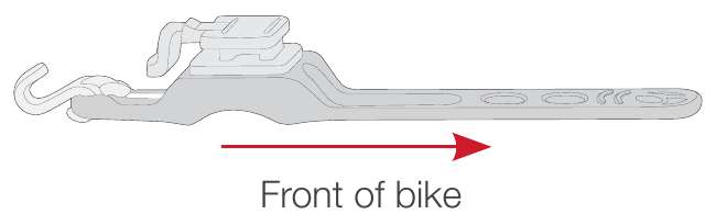 Trek Bicycle - Bontrager ION 450RT - Installing the light - Step 1 - Placing the quick connect on the handlebar Instalar a luz - Passo 1 - Colocar a conexão rápida no guiador