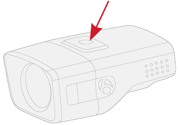 Trek Bicycle - Bontrager ION 450RT - Operating the light - Power button location Operar a luz - Localização do botão de alimentação