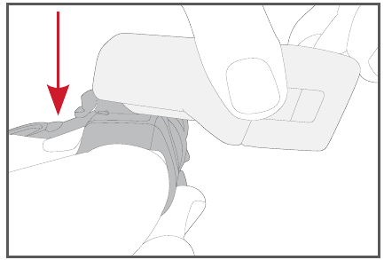 Trek Bicycle - Bontrager ION 450RT - Removing the light diagram Diagrama de remoção da luz