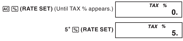 Casio - MS-10VC - Calculs de taxes - Partie 1 Calculs de taxes - Partie 1