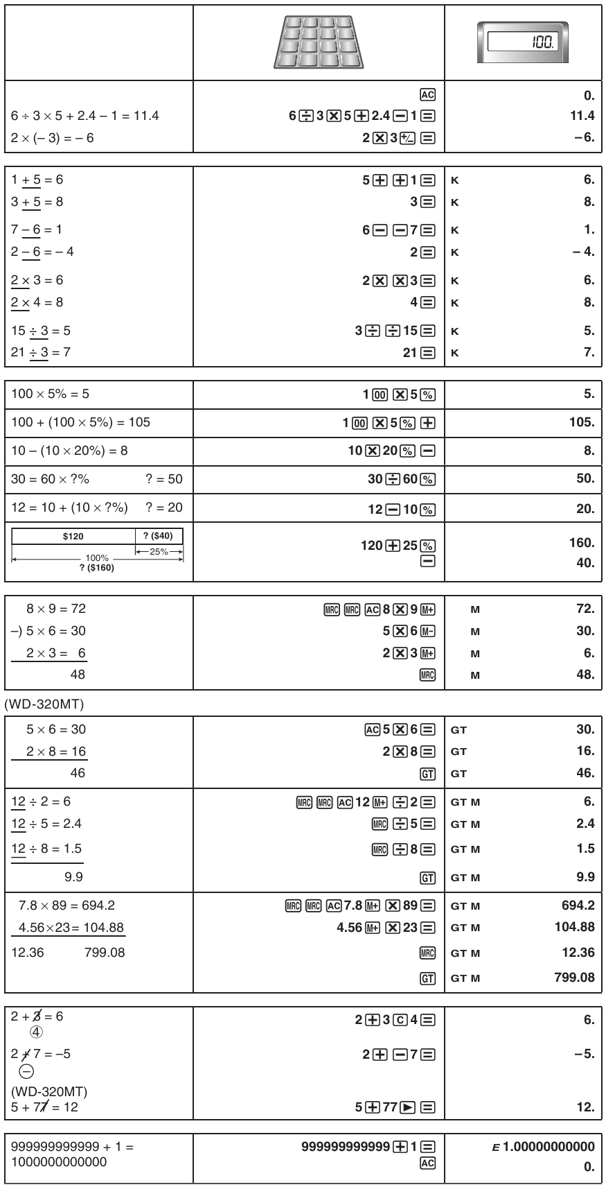 Casio - WD-320MT - Perhitungan Pajak - Contoh 2 Perhitungan Pajak - Contoh 2