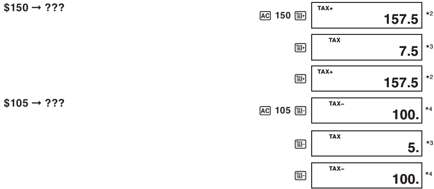 Casio - WD-320MT - Perhitungan Pajak - Contoh 3 Perhitungan Pajak - Contoh 3