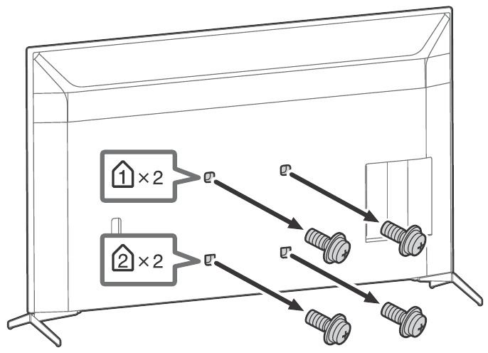 SONY - BRAVIA KD-65X9507H - Instalimi i televizorit në mur - Hapi 1 Instalimi i televizorit në mur - Hapi 1