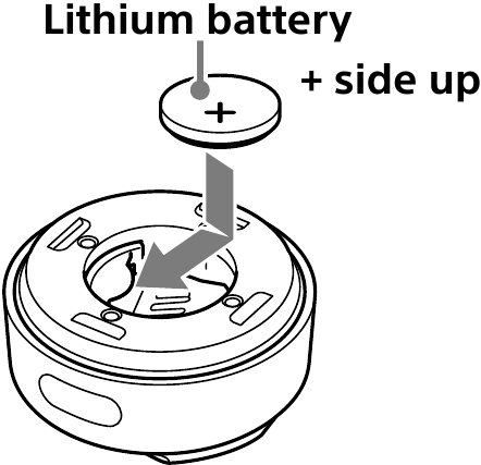SONY - RM-X8S - Litiy batareyani o'rnatish Litiy batareyani o'rnatish