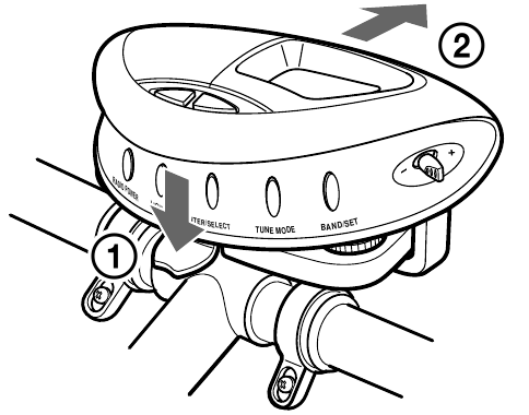 SONY - ICF-M88B - Remove the unit Remove the unit