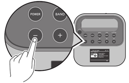 Sangean - REVERY R4 - For at justere lydstyrken efter behov. For at justere lydstyrken efter behov.