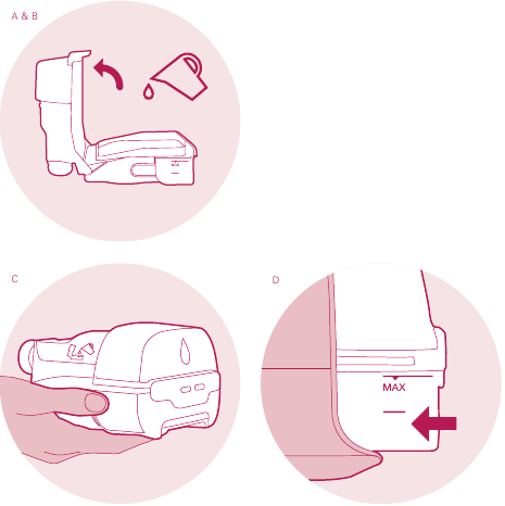 ResMed - AirSense 11 - Подготовка контейнера увлажнителя HumidAir 11 Подготовка контейнера увлажнителя HumidAir 11