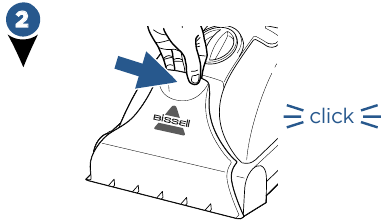 Bissell - ProHeat Advanced 1846 Series - Limpe o Bico Removível - Passo 2 Limpe o Bico Removível - Passo 2