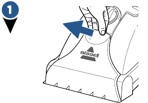 Bissell - ProHeat Advanced 1846 Series - Limpe o Bico Removível - Passo 1 Limpe o Bico Removível - Passo 1