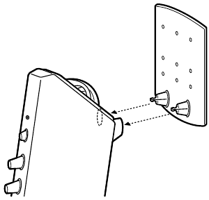 SONY - SRS-D313 - Anschließen des Systems - Schritt 1 - Reflektor an den Lautsprechern anbringen Anschließen des Systems - Schritt 1 - Reflektor an den Lautsprechern anbringen