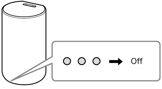 SONY - SA-RS5 - Nabíjanie zadného reproduktora - Krok 2 Nabíjanie zadného reproduktora - Krok 2