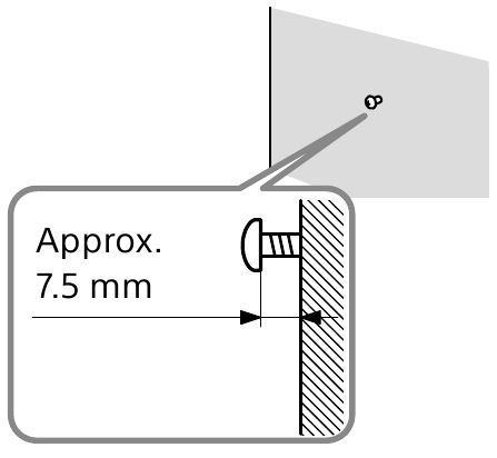 SONY - SA-RS5 - Montáž na stenu - Krok 3 Montáž na stenu - Krok 3