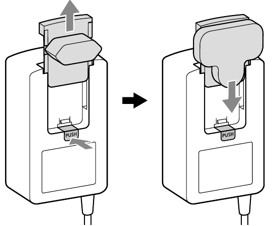SONY - SA-RS5 - Zmena zástrčky AC Zmena zástrčky AC