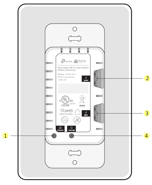 tp-link - HS200 - Ligue os fios ao interruptor dimmer. Ligue os fios ao interruptor dimmer.