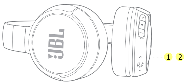 Harman - JBL TUNE 510BT - SPRÁVANIE LED SPRÁVANIE LED